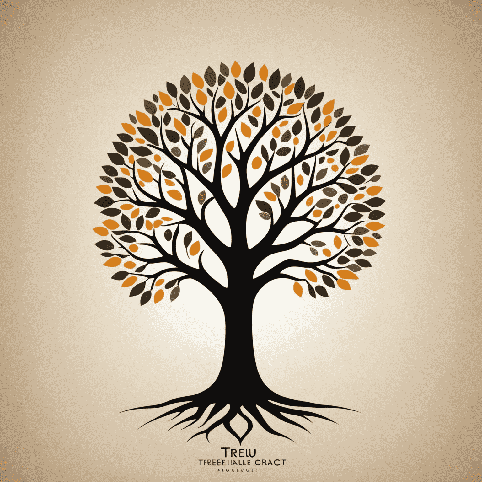 TreeU Digital Agency Logo - A modern, stylized tree with digital elements integrated into its branches