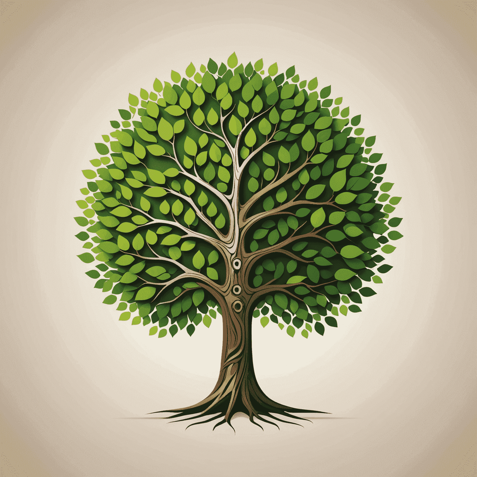 TreeU Digital Agency Logo - A modern, stylized tree with digital elements integrated into its branches