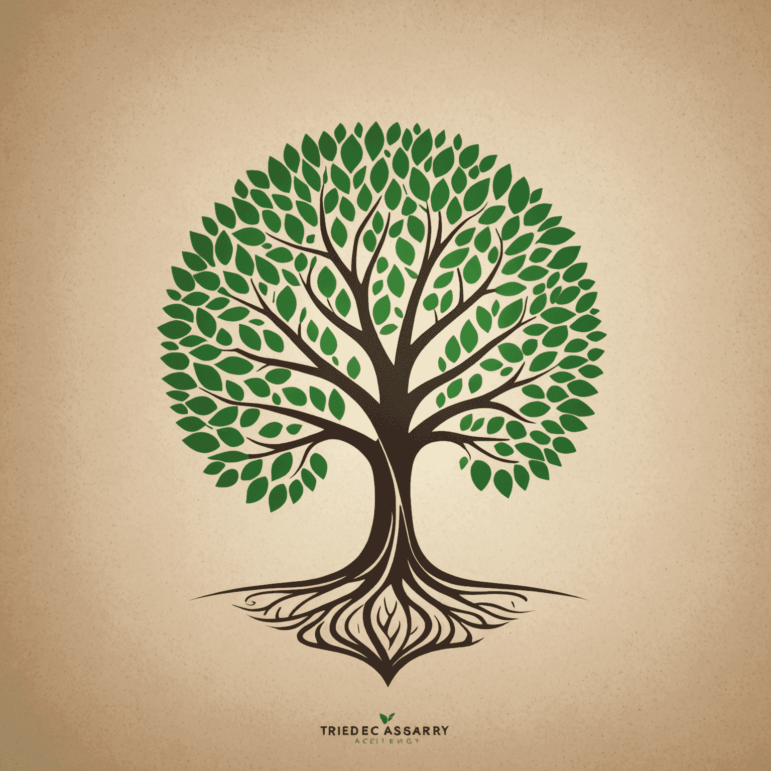 TreeU Digital Agency Logo - A modern, stylized tree with digital elements integrated into its branches