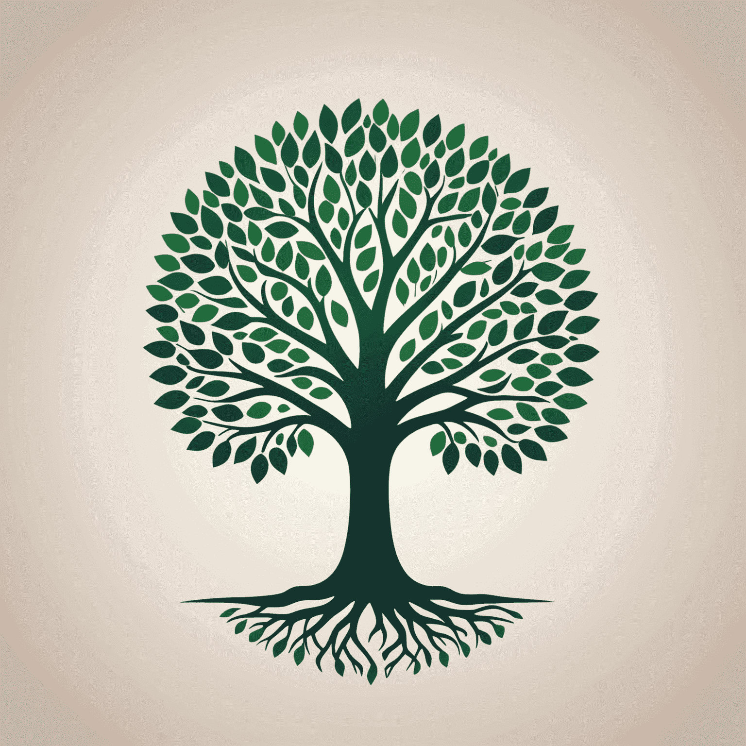 TreeU Digital Agency Logo - A modern, stylized tree with digital elements integrated into its branches