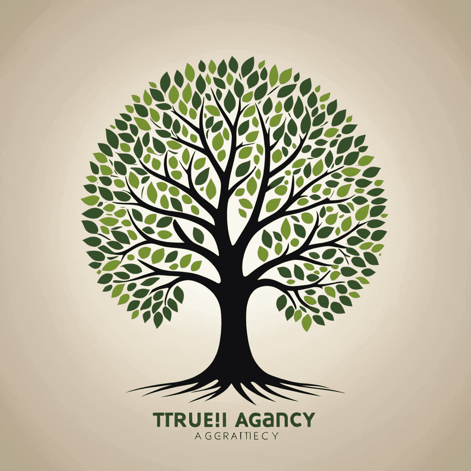 TreeU Digital Agency Logo - A modern, stylized tree with digital elements integrated into its branches